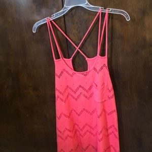 Hot pink tank top
